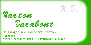 marton darabont business card
