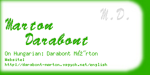 marton darabont business card